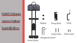 Lightweight Quick Detach Arrow Quiver
