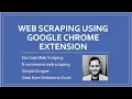 Web Scraping made SIMPLE using Google Chrome Extension SimpleScraper Data from Website to Excel