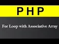 for Loop with Associative Array in PHP Hindi