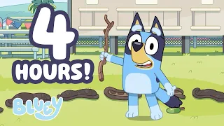 🔴LIVE: Bluey and her Friends play Circus!💙🎪 | ﻿4 HOURS ﻿| Bluey