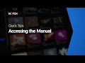Accessing the Manual Notch Quick Tip