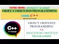 OBJECT ORIENTED PROGRAMMING VS PROCEDURE ORIENTED PROGRAMMIN
