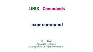 A Guide to the UNIX expr Command