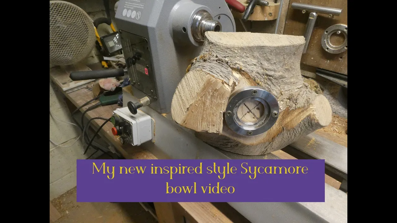 Woodturning a Sycamore bowl