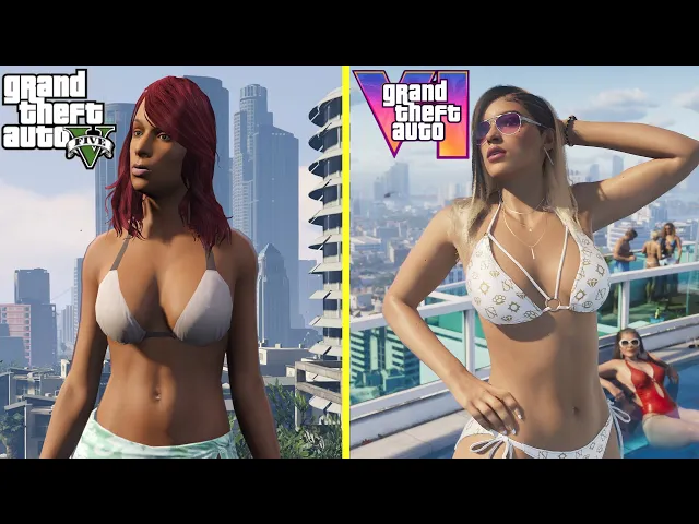 GTA VI vs GTA V Early Graphics Comparison