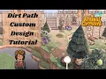 Make This Natural Custom Dirt Path yourself Animal Crossing New Horizon ACNH Design Codes