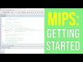Starting Up MARS - MIPS Tutorial