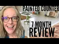 DIY Painted Laminate Counter 7 month review Rustoleum Appliance Epoxy Affordable Counter DIY