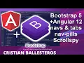 Bootstrap 5 Angular 12 navs tabs nav pills Scrollspy