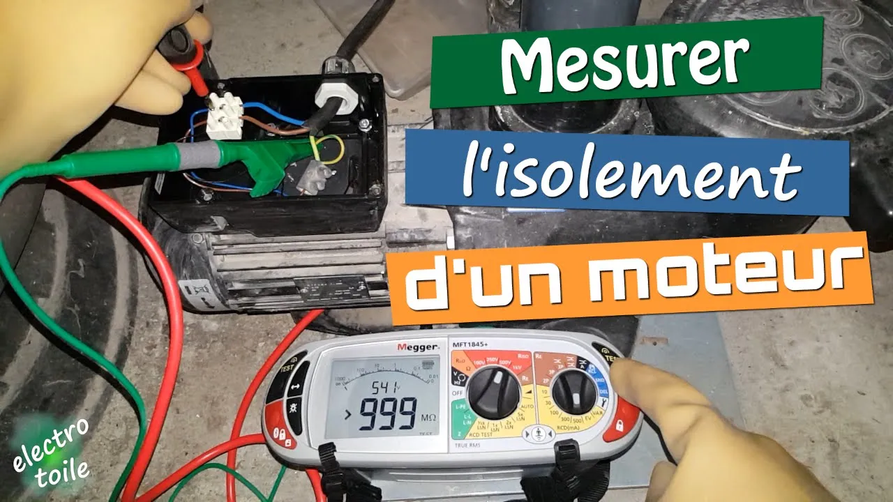 Vérifier l’isolement d’un moteur au contrôleur d’installation