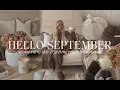 Hello September autumn shopping homesense haul pumpkin spice cosy rainy day vlog