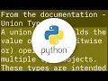 How to specify multiple return types using type-hints