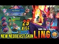 Download Lagu 29 Kills + 2x MANIAC!! Ling New NEOBEAST Skin!! - Build Top 1 Global Ling ~ MLBB