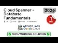 Cloud Spanner Database Fundamentals GSP1048 Google Arcade Lab GCP