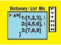 Python Combining Dictionaries with Lists