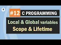 C Local vs global variables with their scope and life time
