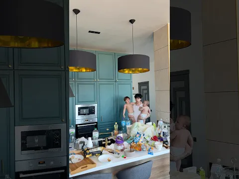 My morning ☀️ routine with 3 kids 👶🏻