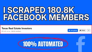 How To Scrape UNLIMITED Leads From Facebook Groups 100 Automated