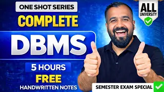 Complete DBMS in One Shot (5 Hours) in Hindi
