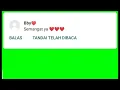 Mentahan Green Screen Halu. Di chat cewe buat editan.