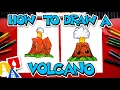 How To Draw A Cute Volcano