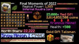 Loot From 25 000 Red Gifts hypixel skyblock moments