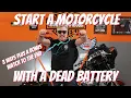 Starting a Motorcycle with a Dead Battery Harley Davidson