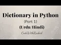 Dictionary in Python Part 1 Python Tutorials in