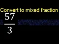 Can it be converted to a mixed fraction transform