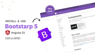 Install Bootstrap in Angular 21 2 Best Ways CDN NPM Hindi