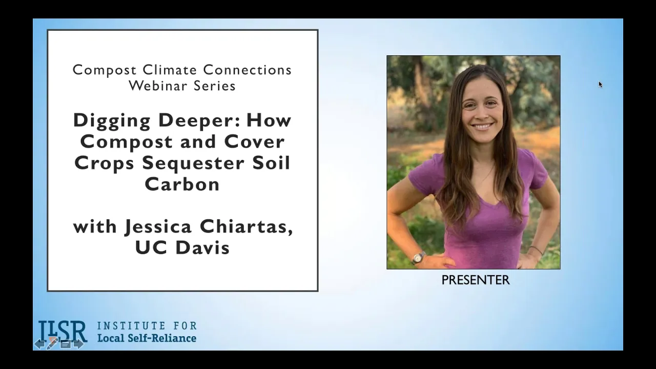 Webinar: How Compost and Cover Crops Sequester Soil Carbon