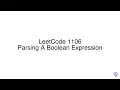 LeetCode 1106 Parsing A Boolean Expression