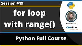 for loop with range in Python Python Tutorial - Part 19
