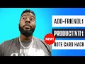 ADD-Friendly Productivity NEW Note Card Hack