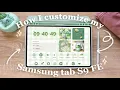 How I customize my Samsung tablet S9 FE aesthetic perfect for students