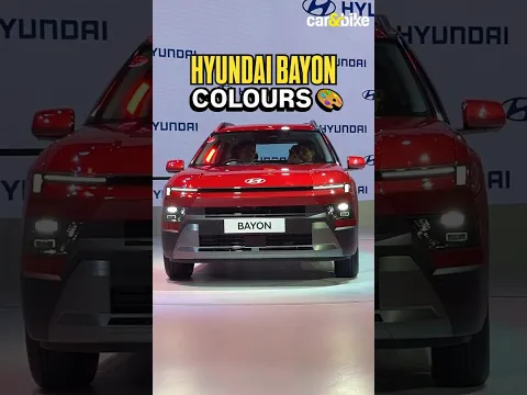 Hyundai displayed the Bayon in 4 colours at its launch.