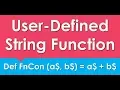 How to Define String base User Defined Function GW BASIC Programming Tutorials DEF FN Statement