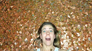 500 000 Pennies I Make a Crazy Sculpture
