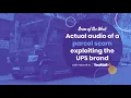 Actual of a UPS Parcel Scam exploiting the UPS Express brand captured by YouMail Inc