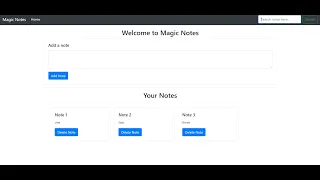 Magic Notes In JavaScript With Source Code Source Code Projects