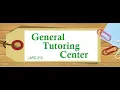 How to access the General Tutoring Lab at LAVC