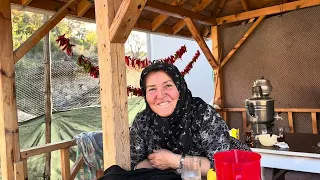 KOMŞUMUN YENİ ELMA SIKMA MAKİNASI ✅ELMA PEKMEZİ NASIL YAPILIR 💯#öydevlog