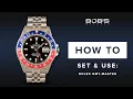 How To Use Your Rolex GMT-Master - Set Change Time GMT Bob s Watches