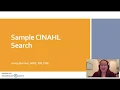 Sample CINAHL Search