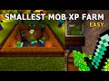 Minecraft SMALLEST Mob XP Farm Tutorial Bedrock Java Aesthetic Build 1 20