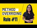 Method Overriding Rule - 11
