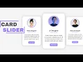 Card Slider Using HTML CSS Swiper js How to make Our Team Section Carousel