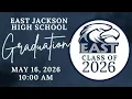 East Jackson High School Graduation - Saturday May 16 2026