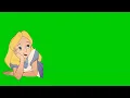 thinking girl green screen green screen effect chorma key no copyright