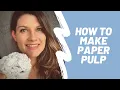 How to Make Paper Pulp for Papercrete Planters Recycle Shredded Paper for DIY Concrete Projects
